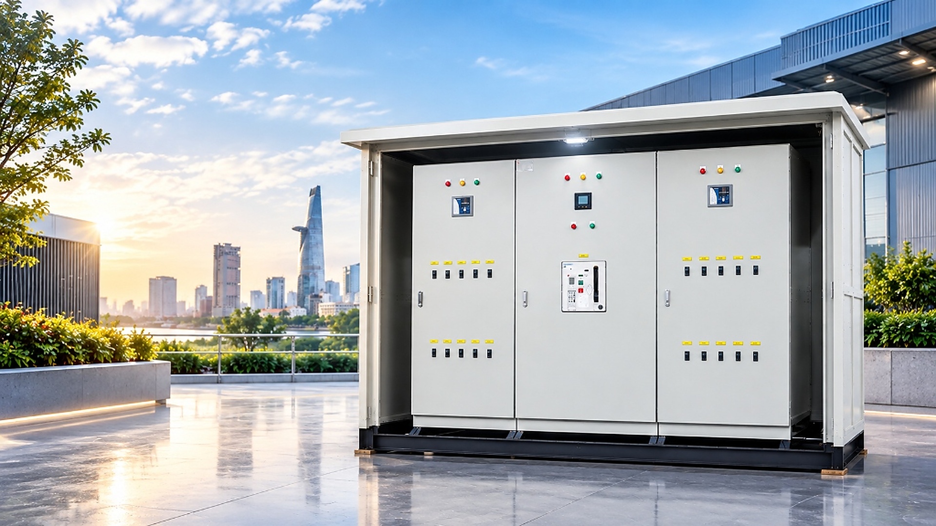 Nhà máy Sản xuất Tủ Bảng Điện & Thang Máng Cáp Dân Chủ Electric